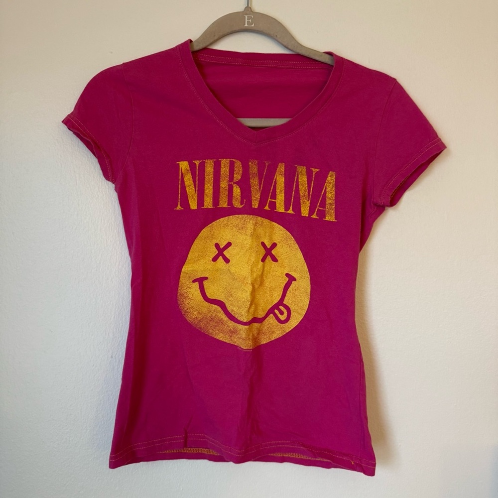 Nirvana Pink Graphic Tee